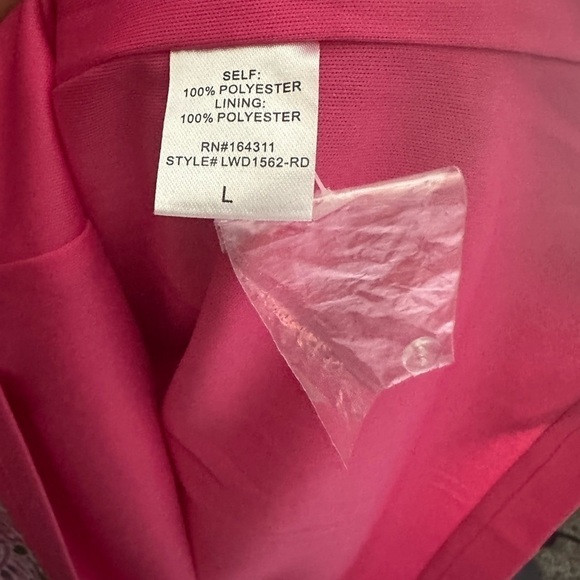 NWOT Blossoming Beauty Pink Multi Floral Print Dress size Large - Picture 5 of 5